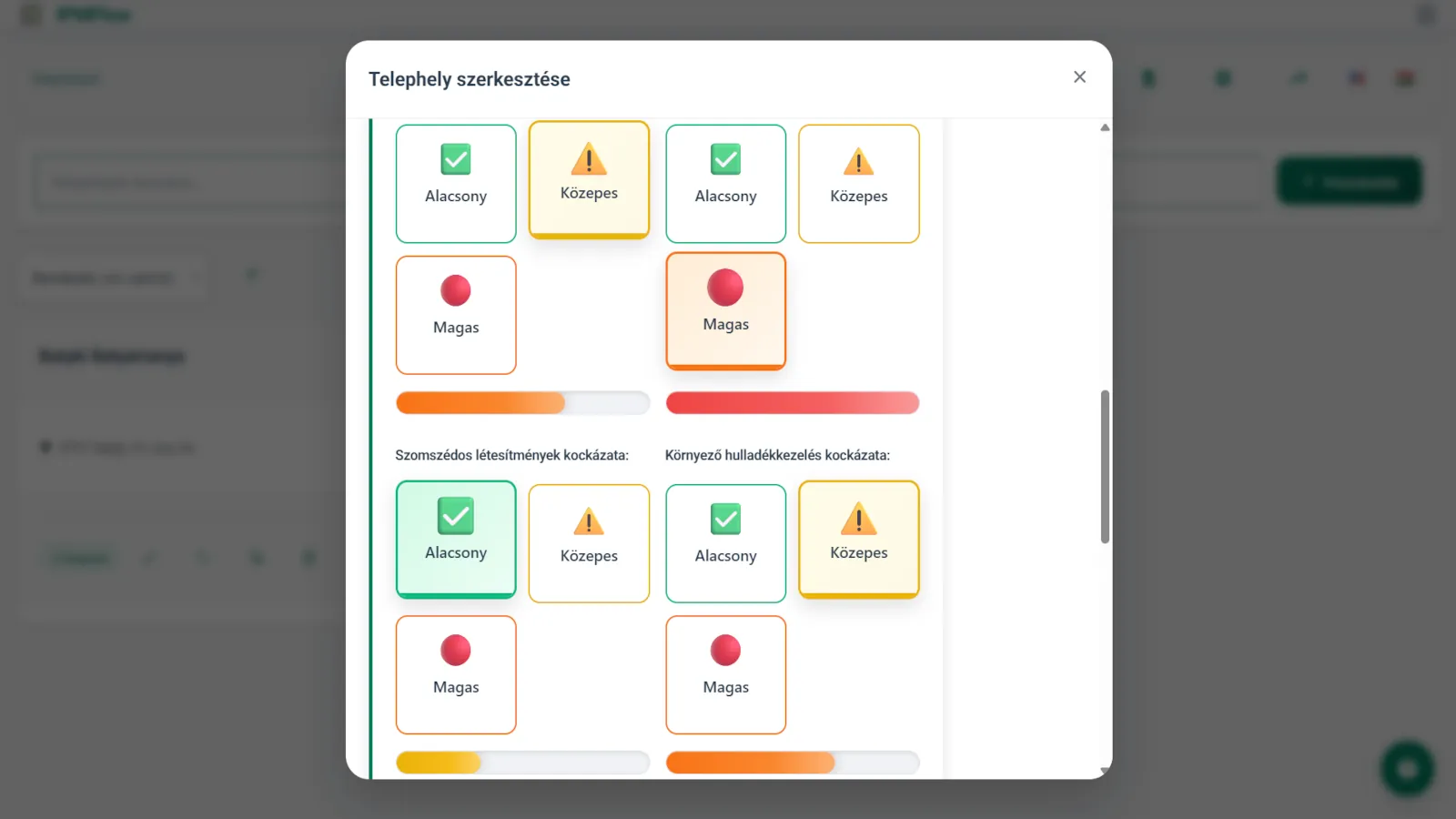 IPMFlow telephelyi kockázatok vizuális megjelenítése