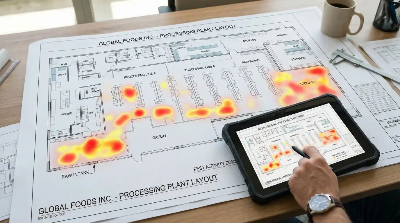 Hőtérképezés rovar- és rágcsálóirtás során